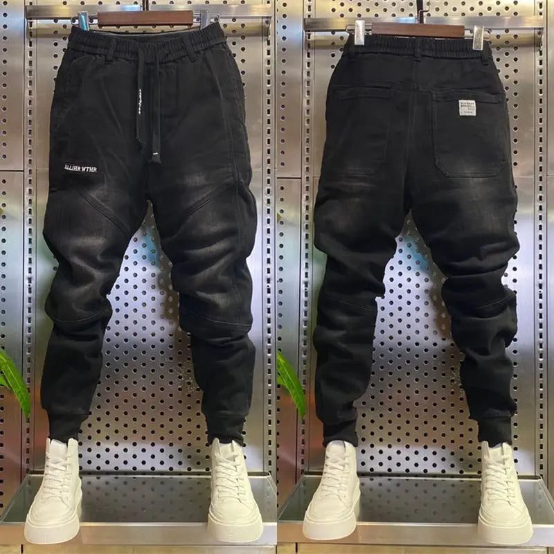High Quality Fashion Comfortable Luxury Designer New Baggy Luxury Korean Style Loose Jeans for Men Ideal for Spring and Autumn