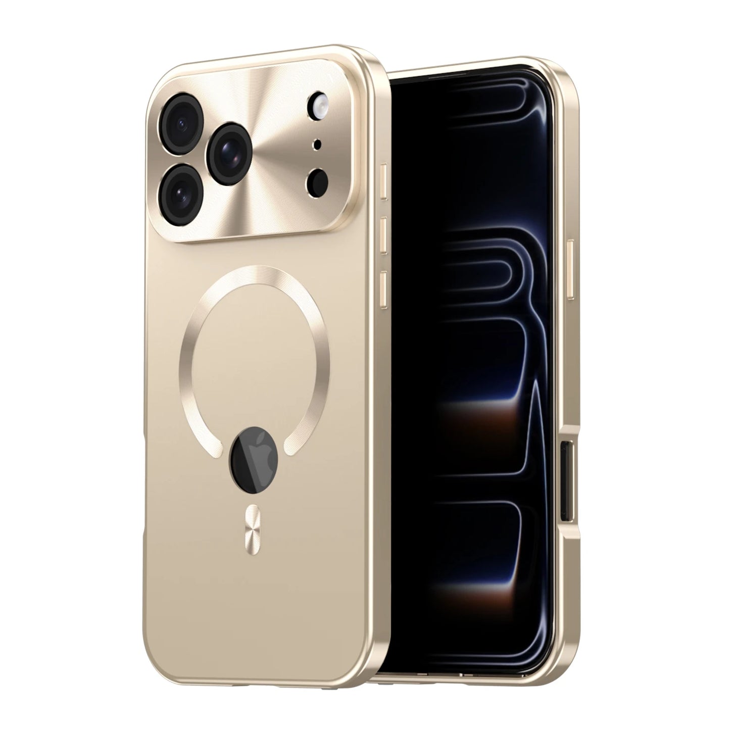 Magnetic Metal Aluminium Alloy Case for IPhone17 Pro Max 17 Pro Full Camera Lens Protective Original Color Phone Ultrathin Cover