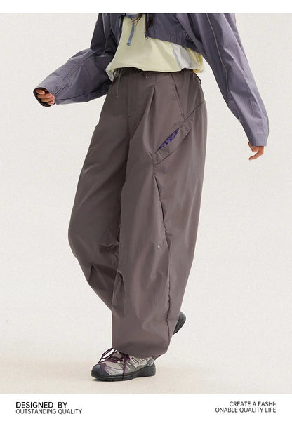 Men Women Lightweight Waterproof Quick Dry Outdoor Sport Hiking Loose Casual Techwear Track Cargo Pant Joggers Trousers