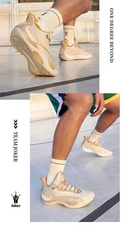 Team Joker Men Basketball Shoes Combat Rebound Anti-slip Wear-resistant CQT-QU!K Stable High-top Sneakers 572511105