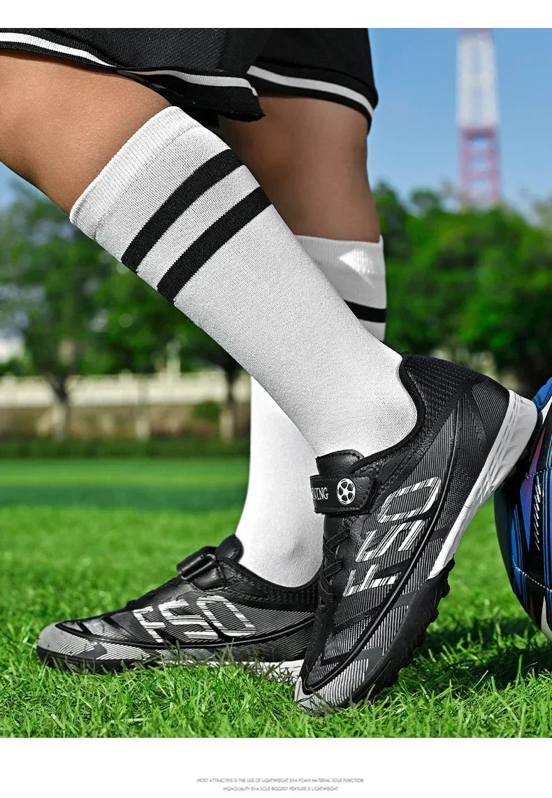 Kids Soccer Shoes Cleats Professional School Football Boots Grass Training Sport Footwear Boys Outdoor Futsal Soocer Boots 30-38
