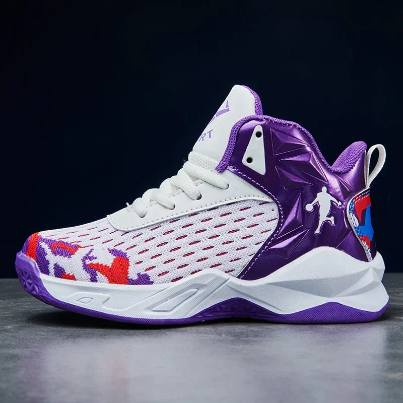 2024 New Children's Basketball Shoes for Boys Non-slip Kids Sport Shoes Wear-resistant Outdoor Kids Girls Sneakers Trainers
