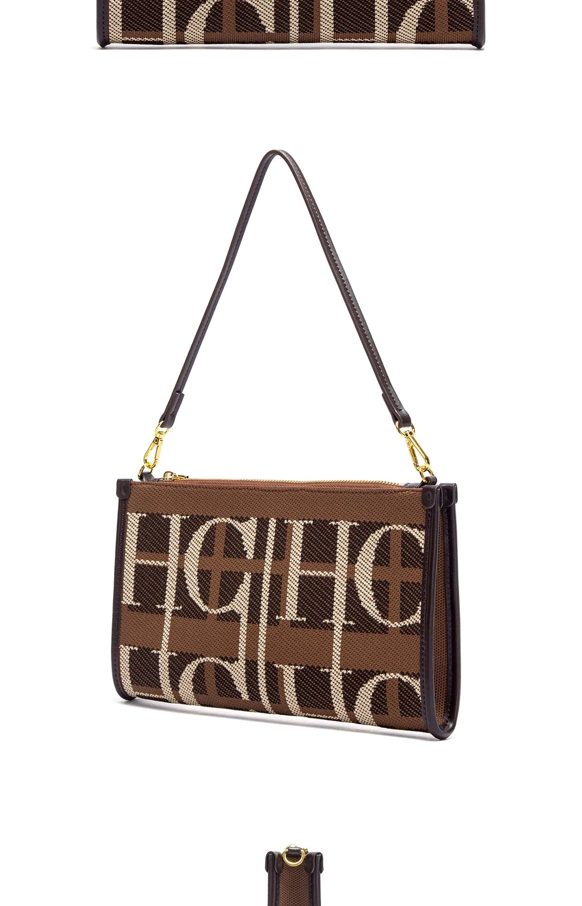 Vintage Handbag with Letter Design Large Capacity Fashionable Retro Women's Tote Bag for Everyday Use