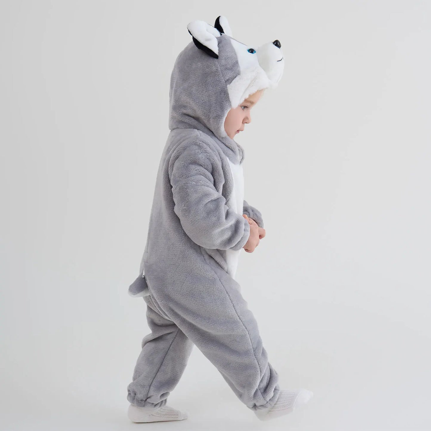 Infant Toddler Dalmatian Dog Lion Tiger Dinosaur Costumes Baby Boys Girls Kigurumi Cartoon Animal Romper Halloween Purim