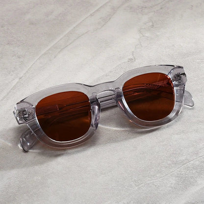 Fashion Thick Plate Acetate Lunette De Soleil Homme Retro Square Frame Personality Polarized Sunglasses Sunglasses Woman 2025