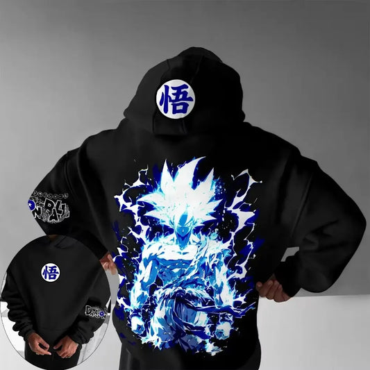 Dragon Ball Hip Hop Large Hoodie 2026 Men's and Women's Autumn/Winter New Anime Printed Casual Loose Parent Child Hoodie Top