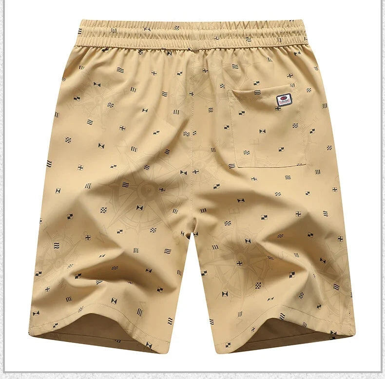 Big Size Men's Casual Shorts Summer Light Weight Shorts Outdoor Sports Cool Breathable Beach Relaxed Fit Cotton Cargo Shorts