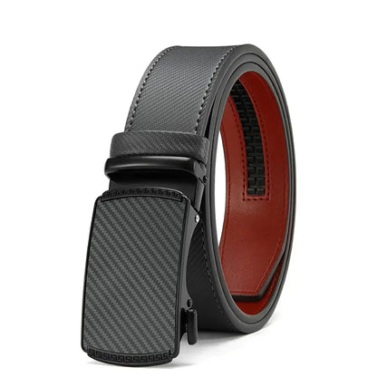 Men Belts High Quality Leather LONG Large Pin Buckle Metal Automatic Buckle High Quality Casual for Jeans Women Strap