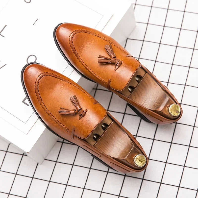Men's Tassel Loafers Dress Shoes Business Leisure Driving Shoes Summer Outdoor Classic Fashion Famous Brand Luxury