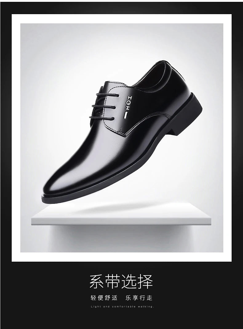 Men's New Business Leather Shoes Soft Soled Work Footwear Outdoor Non Slip Formal Shoes Fashion Casual Male Shoes Zapatos Homme