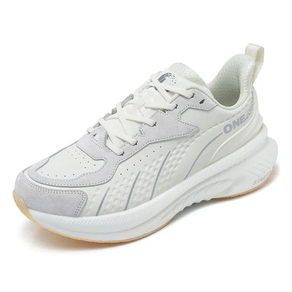 Winter Running Shoes for Men Leather Warm Sport Shoes Wear-resistant Female Jogging Training Shoes Black Walking Sneakers