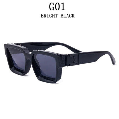 Millionaire Square Sunglasses For Men Vintage Luxury Sunglasses Women Retro Shades Fashion Glasses Gafas De Sol Sonnenbrille Sun