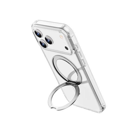 جراب WiWU iShield فائق الحماية لهاتف iPhone 17 Pro Max وحامل دوار 360 درجة لهاتف iPhone 17 Pro Air وشحن لاسلكي مغناطيسي