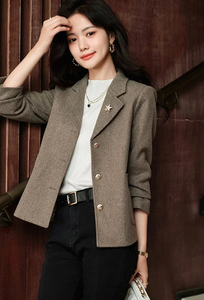 Long Sleeve 2025 New Arrivals Solid Outerwear Casual In Promotion Women's Blazers Korean Fashion Bring Female Coats and Jackets