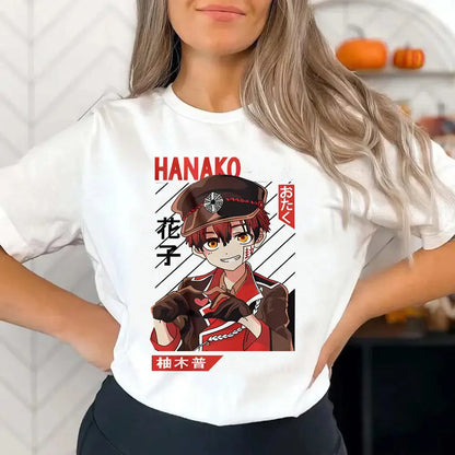 Toilet Bound Hanako Kun shirt girl Gothic harajuku  hip hop Digital Y2k shirt Classic Breathable harajuku 2000s Comfortable