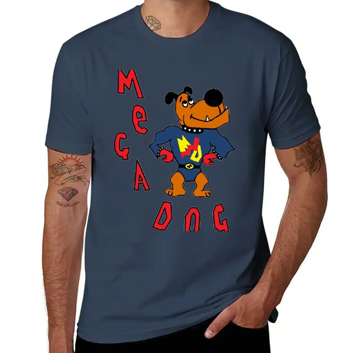 T shirt vintage t shirt mens t shirt graphic New Skins UK - Sid Jenkins Mega Dog Design T-Shirt  men clothing harajuku