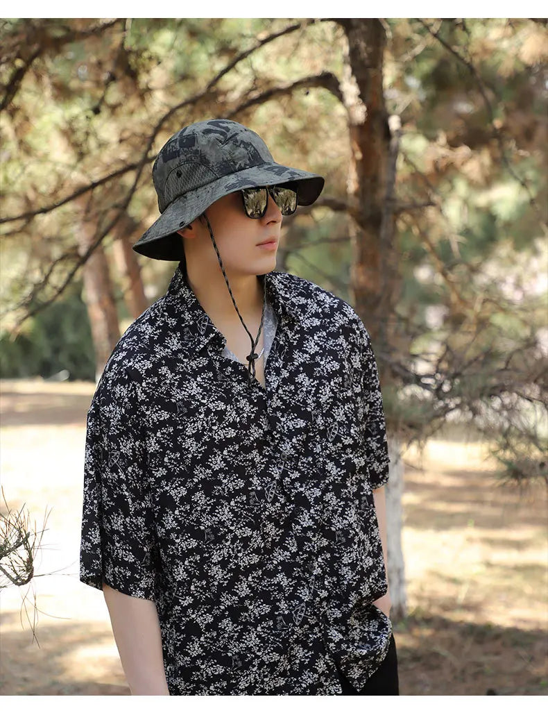 60-65cm Xxl Big Head Hat Men Summer Outdoor Jungle Fisherman Cap Lightweight Sunscreen quick-drying Sun Hats  Hot