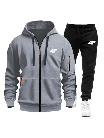 Sets for Men Two Piece Outdoors Mens Tracksuit Set Hot Sales Sportswear Man Sweatpants Hoodie Fashion Comfortable Casual Jogging