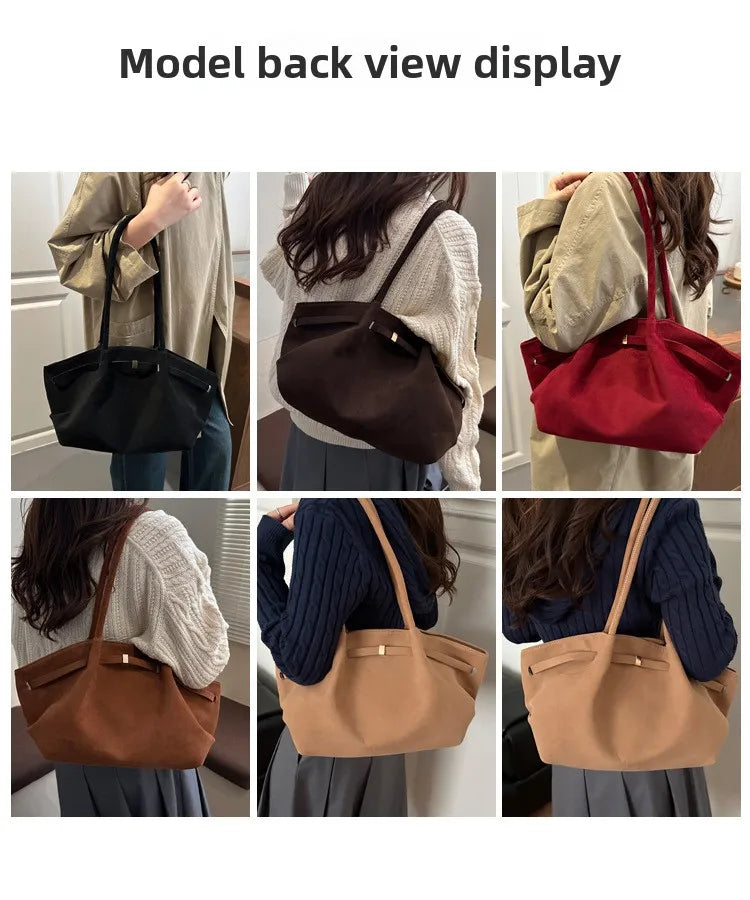 Autumn Women Leisure Shoulder Bag Comfortable and Versatile Texture Crossbody Tote Handle Bag Fashion Luxury Simple Storage Bag