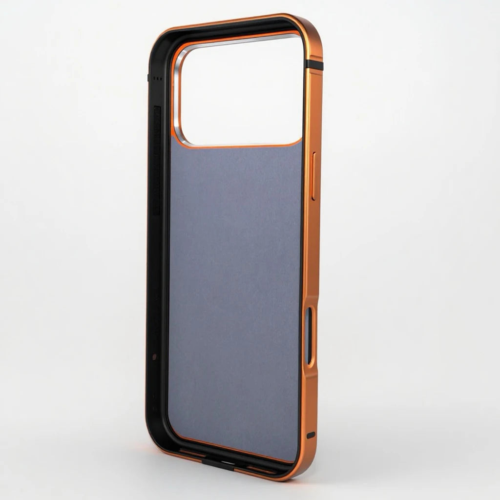 Magnetic Original Phone Case For iPhone 17 Pro Max 17Pro 16 15 Pro Max High End Metal Frame Anti Drop protective cover