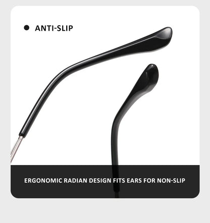 Simple New Retro Ultra-light Titanium Eyeglass Frames Men's Anti-blue Light Glasses Can Be Customized Prescription 18012