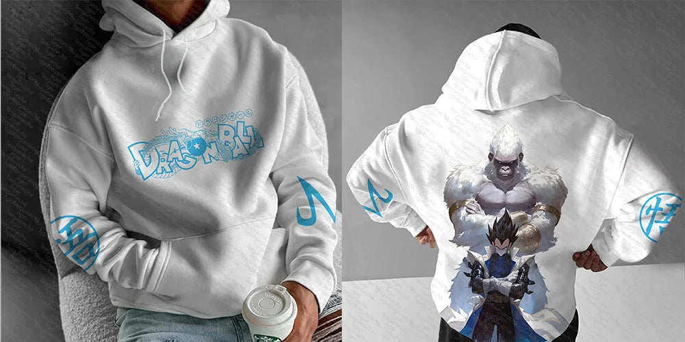 Dragon Ball Hoodie - Premium Cotton, Breathable & Elastic | Stylish Pullover Hoodie | Perfect Hoody for Anime & Casual Outings!