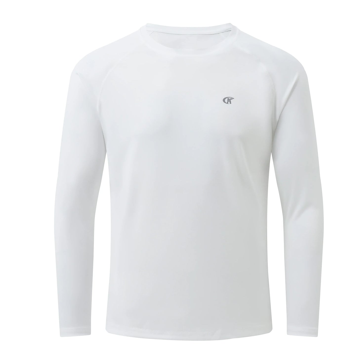 Men UPF 50+ Long Sleeve T-Shirt, Rash Guard Breathable Tops, Pullover Shirt for Sport Fishing Hiking Running Beach Surfing