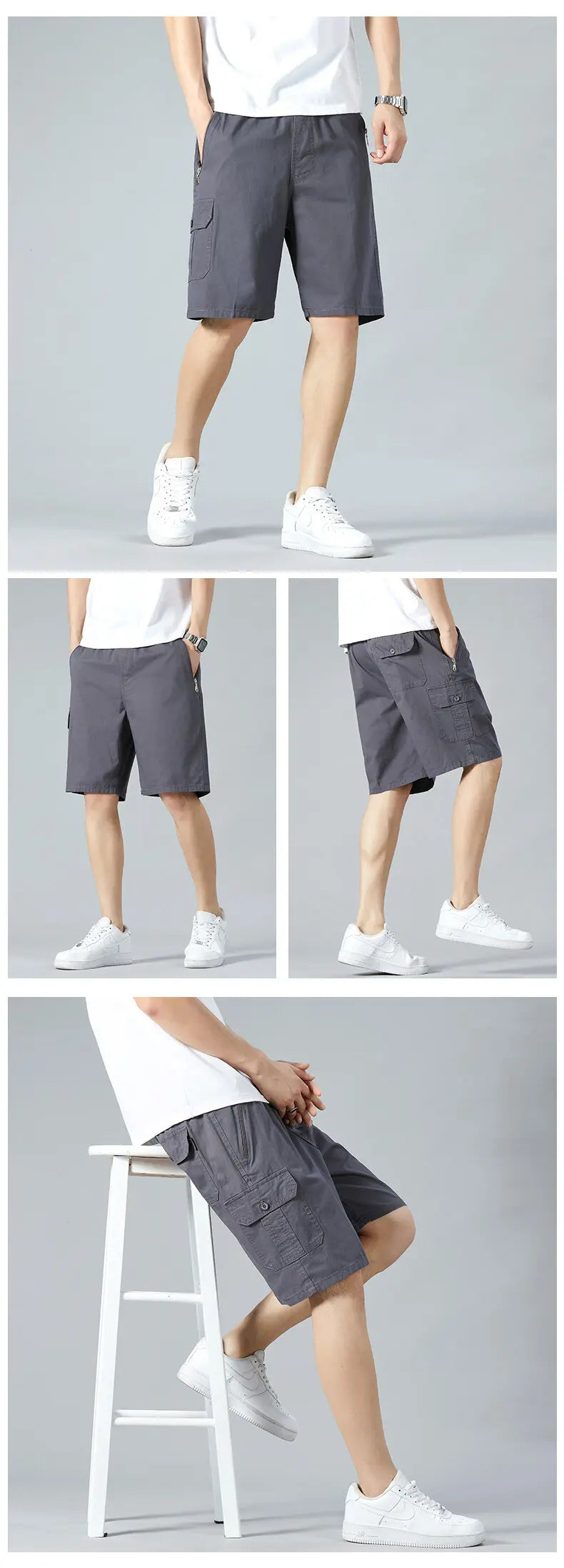 Men's Quick Dry Cotton Short Relaxed Fit Casual Sweat Shorts Joggers Big Size 6XL Man Beach Print Shorts Swimsuit