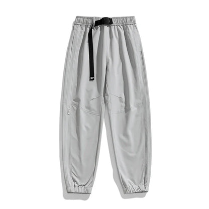 Men Waterproof Pant Autumn With Belt Hiking Trousers Breathable Mountaineering Pant Multi-pocket Camping Fishing Sport Trousers