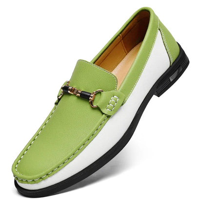 Trendy High Quality Genuine Leather Shoes for Men Summer Breathable Men's Casual Loafers Plus Size 47 Slip-on Driving Shoes Man