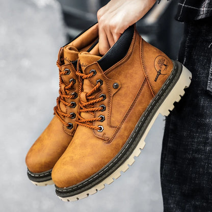 Brand Men Super Warm Snow Boots Winter Men's Ankle Boots Waterproof Short Outdoor Sneakers Autumn Men's Motorcycle