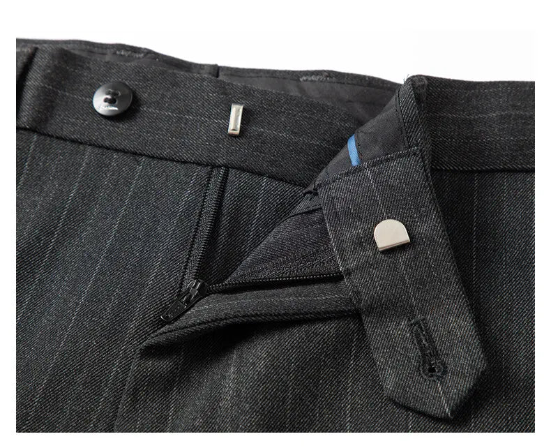 2025 Korean High Quality Double-Breasted British Style Slim Business Suit Two-Piece Set (Suit + Trousers)