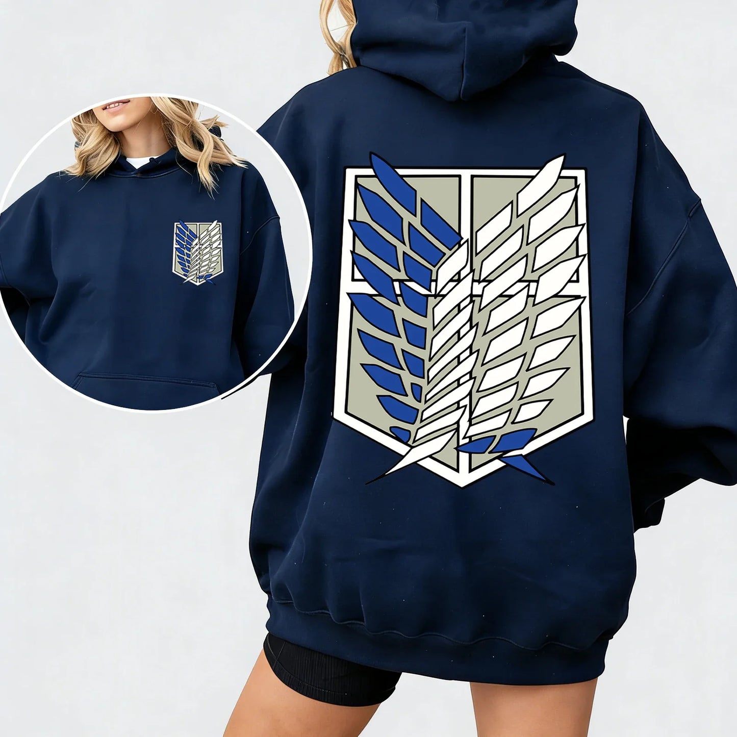 Attack on Titan Cosplay Hoodie Man Woman Harajuku Long Sleeve Pullover Tops Sweatshirt Gift