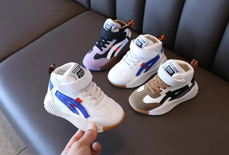 Kids Sneakers Sport Running Casual Breathable Shoes Spring Autumn Baby Boys Soft Non-Slip Children Sport Shoes Basketball Shoes