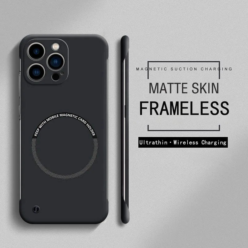 Magnetic For Magsafe Slim Case For iPhone 16 15 Pro Plus 15Pro 16Pro Max Wireless Charging Hard PC Matte Back Cover