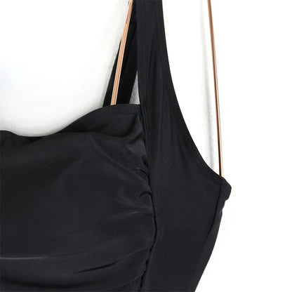 Sexy One-Piece Women Swimsuit 2024 Push Up Plus Size Swimwear Tummy Control Monokini Swimming Beach Wear Vintage Bathing Suit