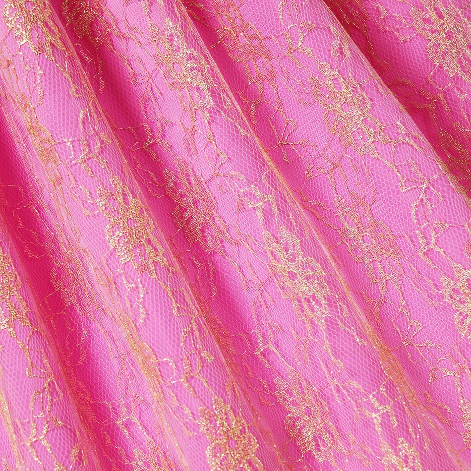 Girls Princess Dress Sleeping Beauty Aurora Cosplay Costume 2025 Kids Carnival Birthday Party Pink  Long Sleeve  Evening Dresses