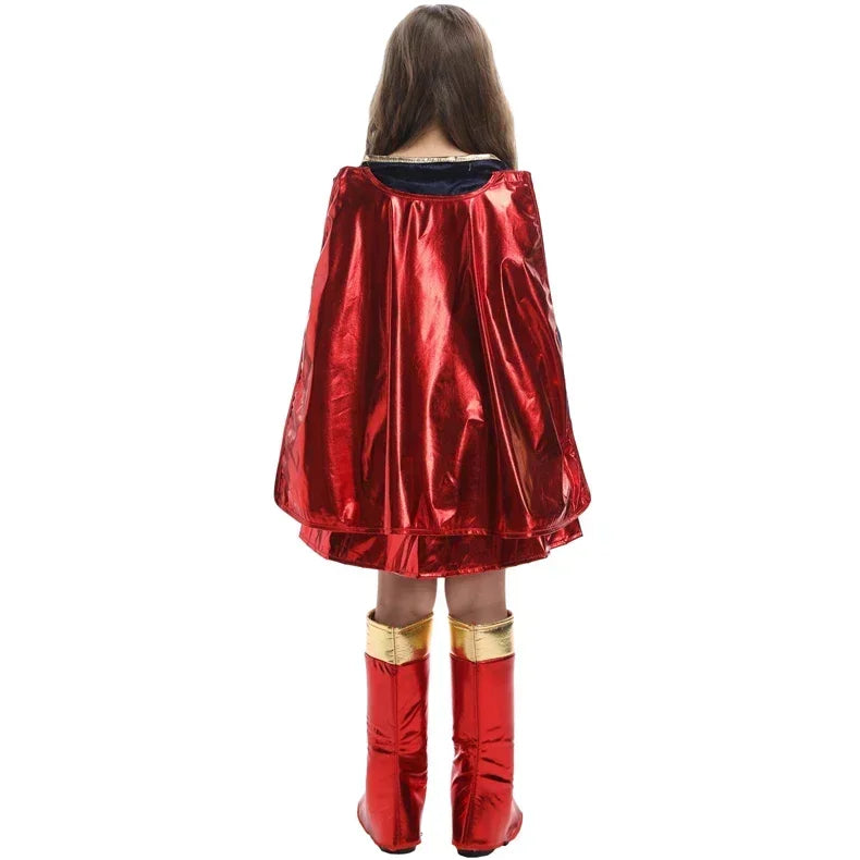 Halloween Carnival Party Girls Supergirls Costume Cosplay Movie Kids Christmas Stage Performance Fancy Dress
