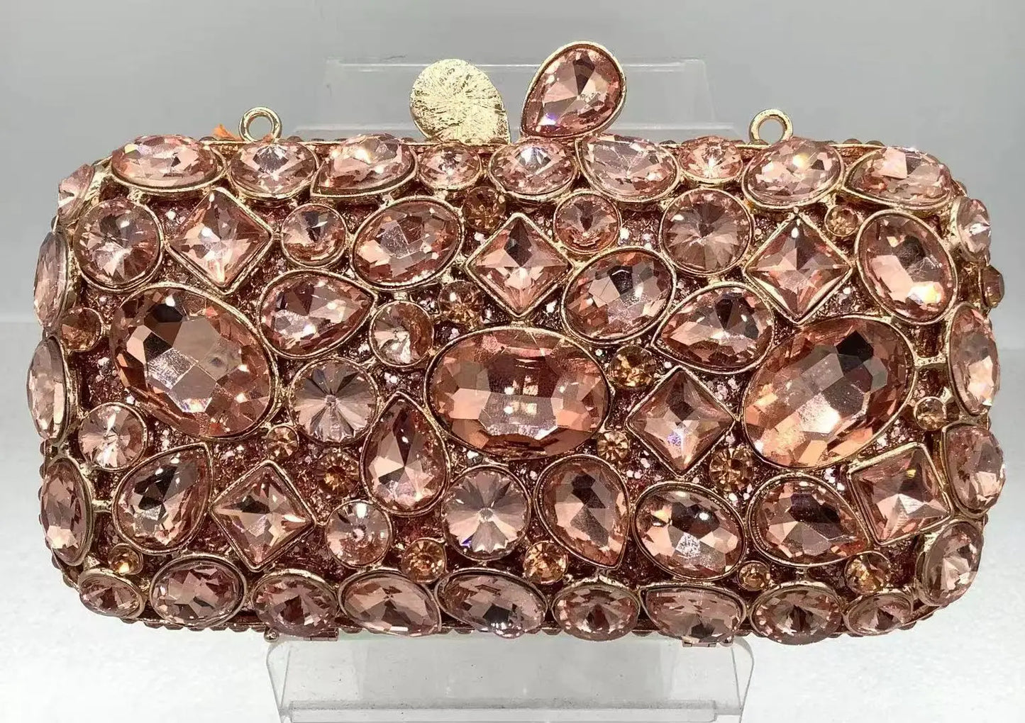 Natural Rhinestone Handmade Clutch Women Wedding Party Cocktail Evening Bag Colorful Diamond Handbag Fashion Yellow Purse