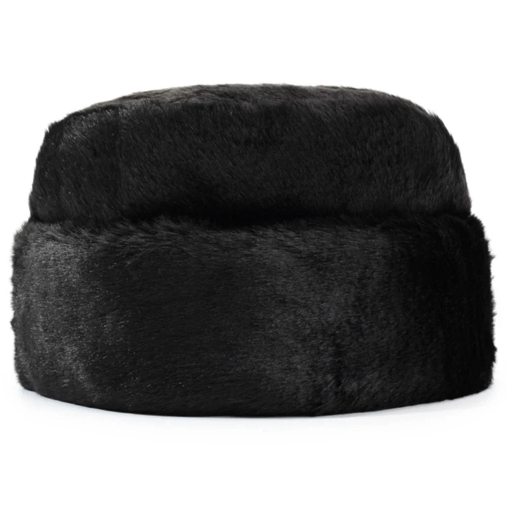 Thick Warm Winter Hats for Men Classic Faux Fur Russian Hat Male Snow Ski Earflap Cap Bomber Hat Dad Father Russian Cap