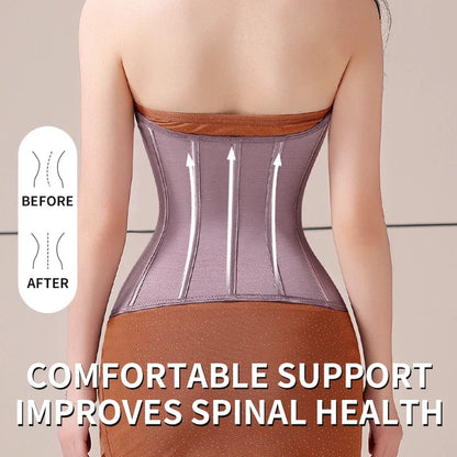 U-shaped Waist Trainer Corset Women Buttoned Shapers Breast Lifted Waist Trainer Steel Bone Slimming Womens Body Shapewear