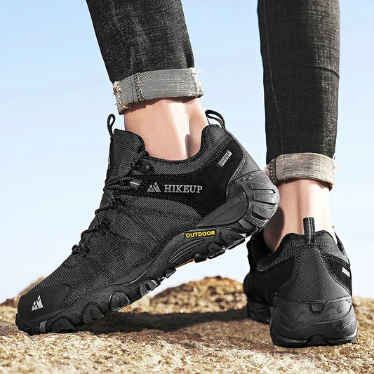 Non-slip Men Hiking Shoes Breathable Outdoor Wear Resistant Splashproof Climbing Men Sneaker Tourism Mountain Shoes