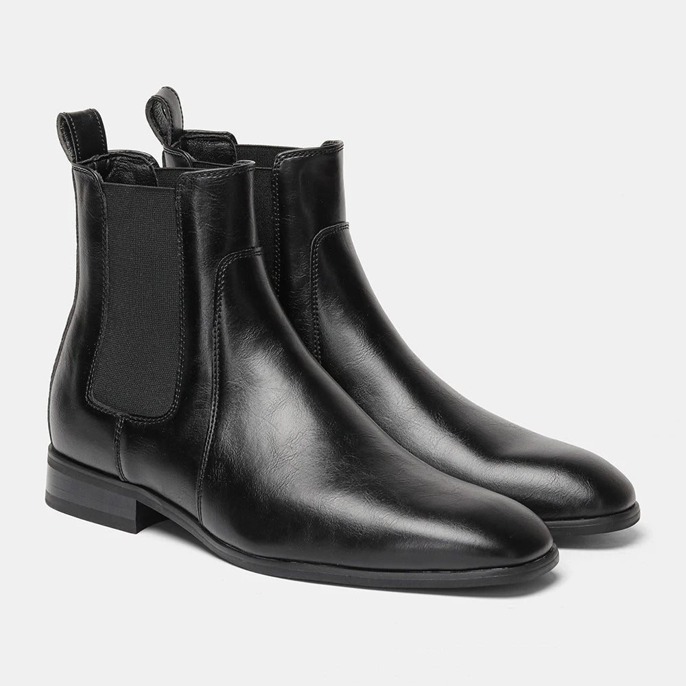 Men Boots Casual 2026 Fashion Brand Comfortable Boots Leather Chelsea boots