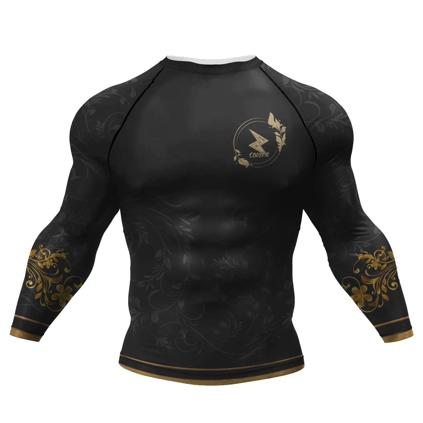 Polyester Sublimation High Elastic Bjj Rash Guard No Gi MMA  Jiu Jitsu Fighting Grappling Compression Shirt OEM Gym Fitness Tops