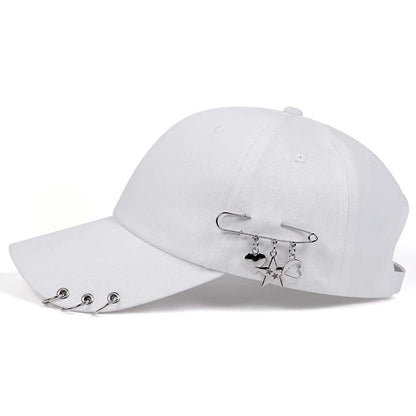 Unisex Star Iron Ring Baseball Caps Spring and Autumn Outdoor Adjustable Casual Hats Sunscreen Hat