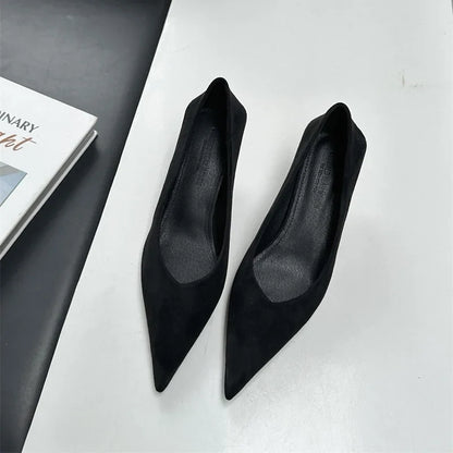 2024 Autumn Pointed Toe Women Sexy Shallow Slip On Pumps Shoes Fashion Thin High Heel Ladies Elegant Dress Shoes Mujer