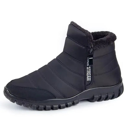 Men's shoes, men's sports shoes, winter zipper snow ankle boots, men's casual shoes, waterproof snow boots, free delivery shoes