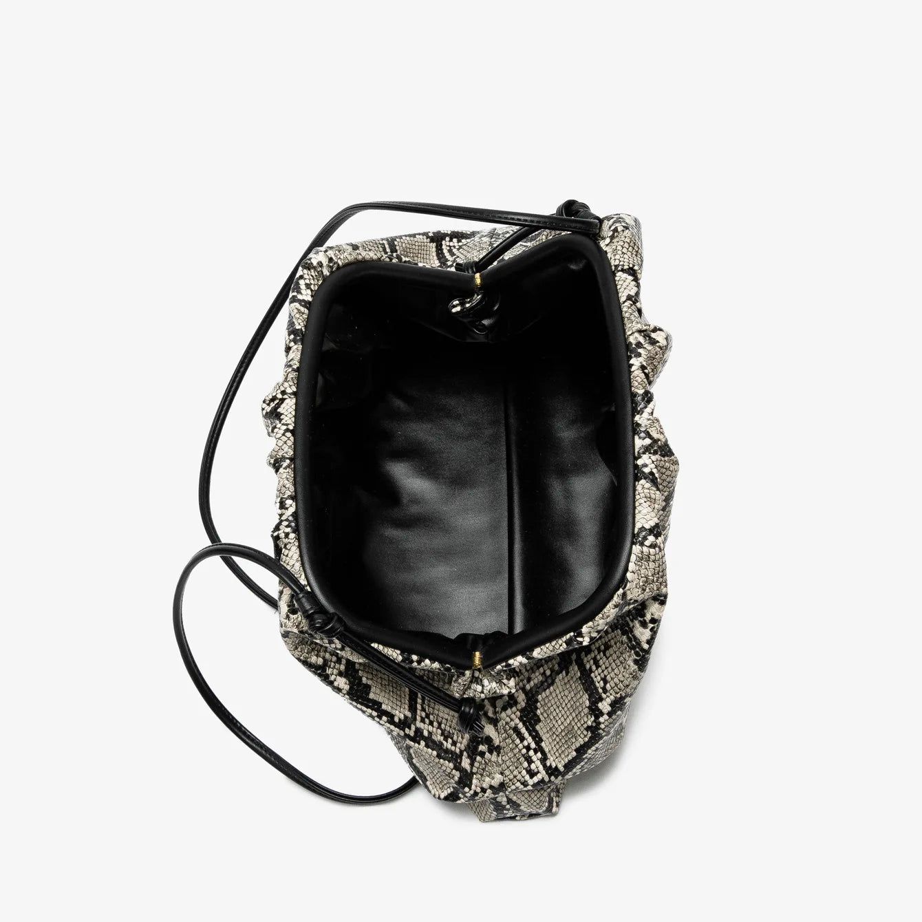 2026 Ruched Serpentine Dumpling Bags Women Pouch Handbag Cloud Clutch Snake Pattern Shoulder Crossbody Bag Luxury Designer Bag