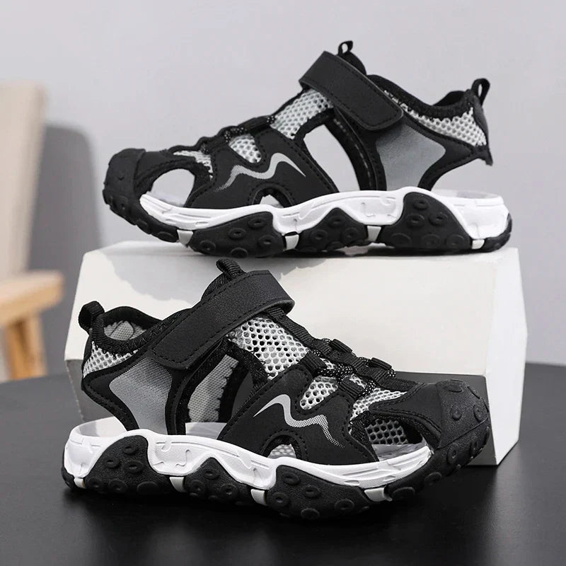 Children Sandals Summer Boys Barefoot Shoes Outdoor Water Sneakers Non-slip Fashion New Sports Sandals for Boy 4-12 Years