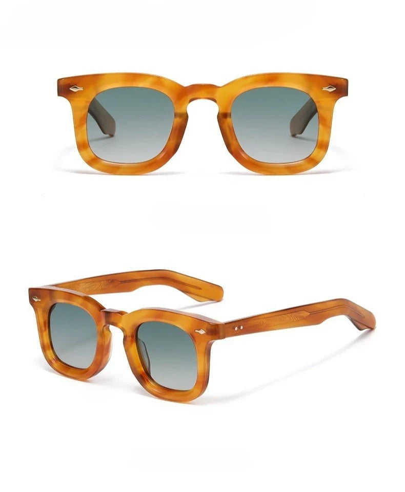2025 Fashion Retro Handmade Acetate Women Polarized Sunglasses Outdoors UV Protection Men Sunglasses Support Prescription Lenses